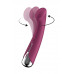 Вибратор для точки G  с ротацией Satisfyer Spinning G-Spot 1, силикон, бордовый, 16,8 см