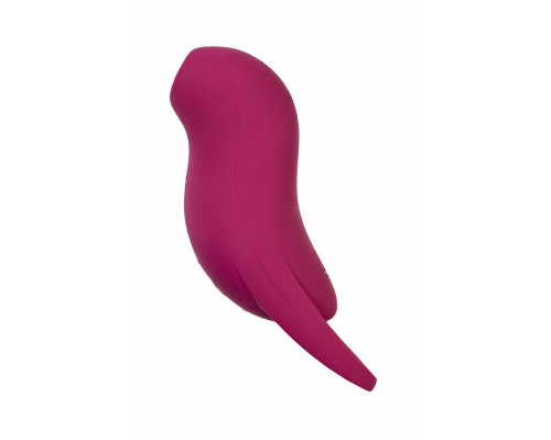 Вакуум-волновой стимулятор клитора с вибрацией Satisfyer Pocket Pro 1, силикон, бордовый, 13,9 см