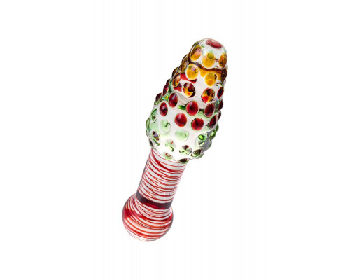 Двусторонний фаллоимитатор Sexus Glass, стекло, прозрачный, 17,5 см