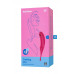 Точечный вибратор с вакуумной стимуляцией Satisfyer Twirling Pro, силикон, красный 20 см