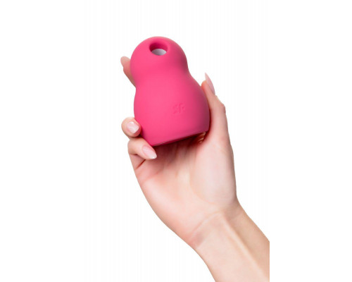 Вакуумный стимулятор клитора с вибрацией Satisfyer Pro To Go 1, красный, 9 см