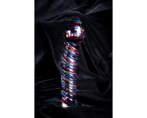 Нереалистичный фаллоимитатор Sexus Glass, стекло, прозрачный, 16,5 см