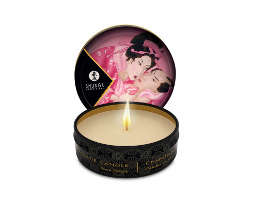 Массажное аромамасло в виде свечи Shunga «Афродизия. Лепестки роз» (Aphrodisia. Rose Petals), 30 м