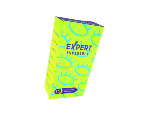 Презервативы EXPERT Invisible, ультратонкие, 15 шт