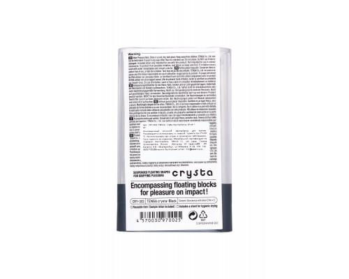Нереалистичный мастурбатор TENGA Crysta Block, TPE, прозрачный, 15,5 см