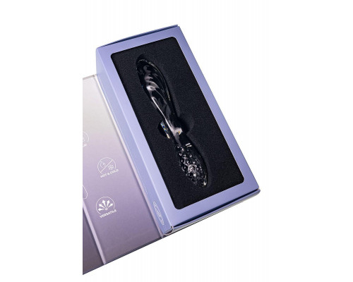 Двусторонний фаллоимитатор Satisfyer Dazzling Crystal 1, стекло, прозрачный, 18,5 см