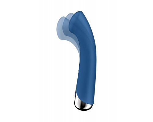 Вибратор для точки G  с ротацией Satisfyer Spinning G-Spot 1, силикон, синий, 16,8 см