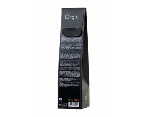 Комплект для сладких игр Orgie Lips (массажное масло для поцелуев, перо), яблоко, 100 мл