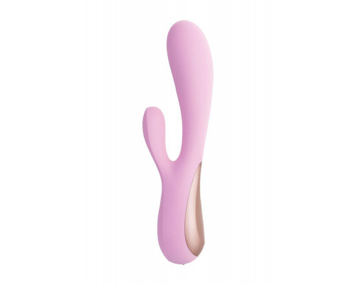 Нереалистичный вибратор Satisfyer Mono Flex Connect App, силикон, розовый, 20,4 см.