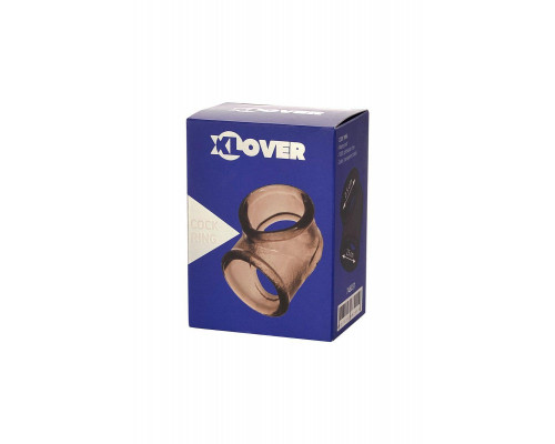 Эрекционное кольцо на пенис XLover by TOYFA, TPE, черный прозрачный, 3,5 см