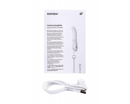 Нереалистичный вибратор Satisfyer Vibes Yummy Sunshine, силикон, желтый, 22,5 см.
