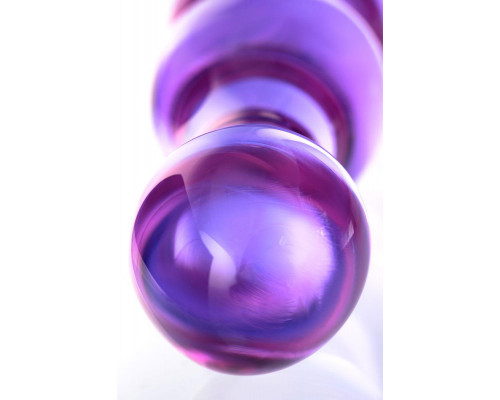 Двусторонний фаллоимитатор Sexus Glass, стекло, розовый, 22,5 см