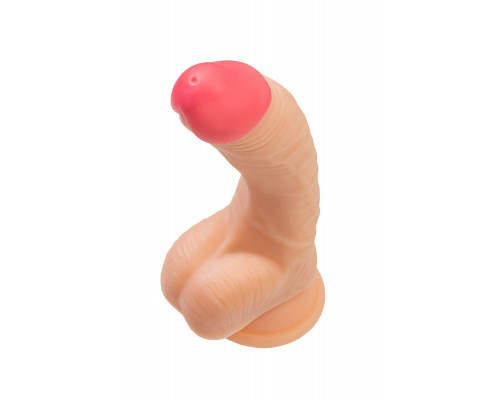 Реалистичный фаллоимитатор RealStick Nude Nash, PVC, телесный, 18 см
