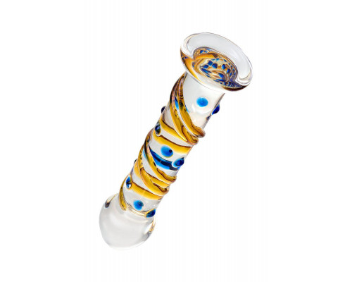 Нереалистичный фаллоимитатор Sexus Glass, стекло, прозрачный, 17,5 см