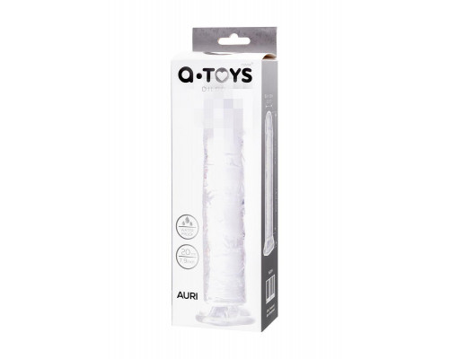 Фаллоимитатор A-Toys by TOYFA  Auri, TPE, прозрачный, 20 см