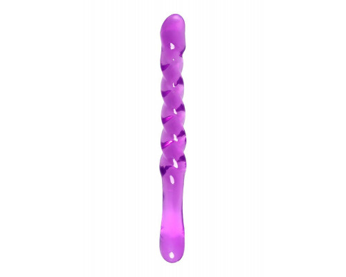 Двусторонний фаллоимитатор A-Toys by TOYFA Tanza, TPE, фиолетовый, 27,5 см