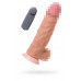 Вибратор-гигант LoveToy, реалистичный, neoskin, телесный, 27 см, Ø 6,8 см