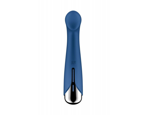 Вибратор для точки G  с ротацией Satisfyer Spinning G-Spot 1, силикон, синий, 16,8 см
