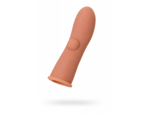 Насадка реалистичная KOKOS EXTREME SLEEVE с имитацией пирсинга, TPE, телесная, 12.7 см