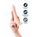 Фаллоимитатор RealStick Silicone Bradley C, силикон, телесный, 18,5 см