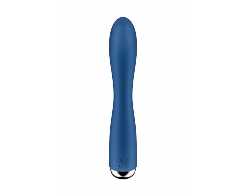 Вибратор-кролик с ротацией Satisfyer Spinning Rabbit 1, силикон, синий, 20,5 см