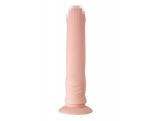 Реалистичный фаллоимитатор A-Toys by TOYFA Twint, силикон, телесный, 19,5 см