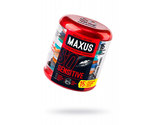 Презервативы Maxus, ультратонкие, латекс, железный кейс, 15 шт.