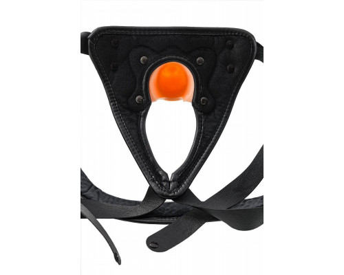 Фаллопротез RealStick Strap-On Oberon, TPE, телесный, 14 см