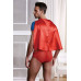 Костюм супермена Candy Boy Superman (футболка с плащем, трусы), красно-голубой, OS