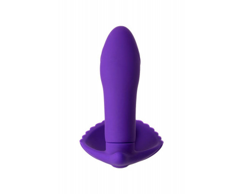Вибратор A-Toys by TOYFA Fash с клиторальным стимулятором, силикон, фиолетовый, 12 см