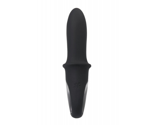 Анальный вибратор с нагревом Satisfyer Hot Passion Connect App, силикон, черный, 18 см