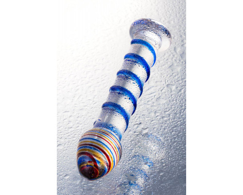 Нереалистичный фаллоимитатор Sexus Glass, стекло, прозрачный, 18 см