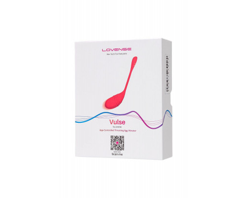 Фрикционное виброяйцо LOVENSE Vulse, силикон, красный, 20,3 см