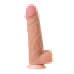 Вибратор-гигант LoveToy, реалистичный, neoskin, телесный, 27 см, Ø 6,8 см