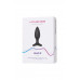 Анальная втулка LOVENSE Hush 2 (S), силикон, черная, 12,1 см, Ø 3,8 см