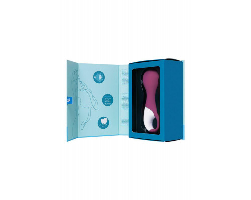 Вакуум-волновой стимулятор клитора с вибрацией Satisfyer Lucky Libra, силикон, бордовый, 15,7 см