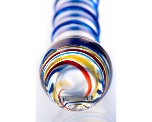 Нереалистичный фаллоимитатор Sexus Glass, стекло, прозрачный, 18 см