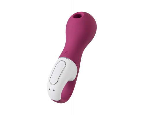 Вакуум-волновой стимулятор клитора с вибрацией Satisfyer Lucky Libra, силикон, бордовый, 15,7 см