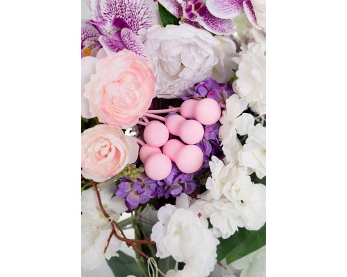Набор вагинальных шариков Flovetta TULIPS, силикон, розовый, 5,3 см