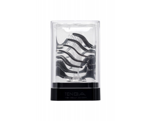 Нереалистичный мастурбатор TENGA Crysta Leaf, TPE, прозрачный, 15,5 см