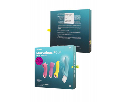 Набор вибраторов Satisfyer Marvelous Four, силикон, ассорти