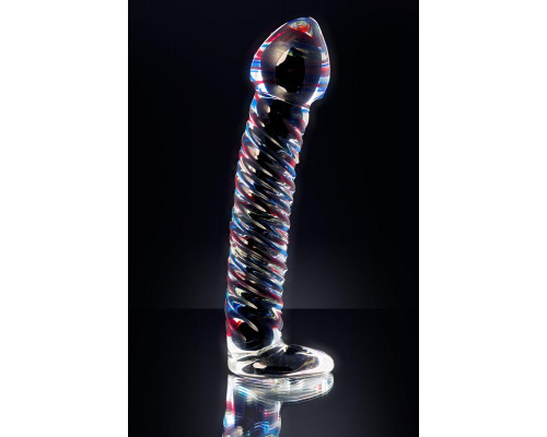 Нереалистичный фаллоимитатор Sexus Glass, стекло, прозрачный, 16,5 см