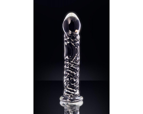 Нереалистичный фаллоимитатор Sexus Glass, стекло, прозрачный, 16,5 см