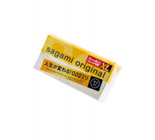 Презервативы Sagami, original 0.02, полиуретан, ультратонкие, EXTRA LARGE, 12 шт.