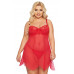 Ночная сорочка и стринги SoftLine Collection Carla, красный, XL