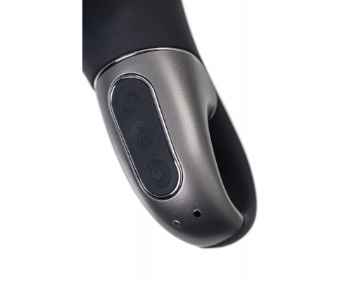 Вибростимулятор-унисекс с подогревом Satisfyer Heated Climax+ Connect App, черный, 20,7 см