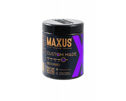 Презервативы Maxus Custom Made 64 гладкие X-Edition, 15 шт