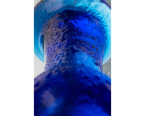 Анальная втулка Sexus Glass, стекло, синяя, 13,5 см, Ø 4,5 см