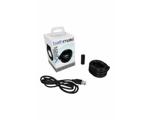 Виброкольцо на пенис Bathmate Stretch, elastomex, черный, Ø5 см