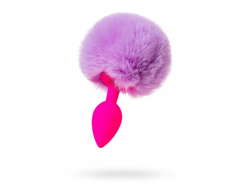 Анальная втулка с хвостом ToDo by Toyfa Sweet bunny, силикон, розовая, 13 см, Ø 2,8 см, 44 г